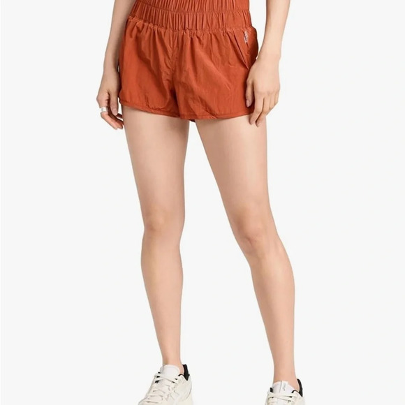 Free People Movement Rust/Burnt Orange Way Home Athletic Shorts- Small - Picture 3 of 13